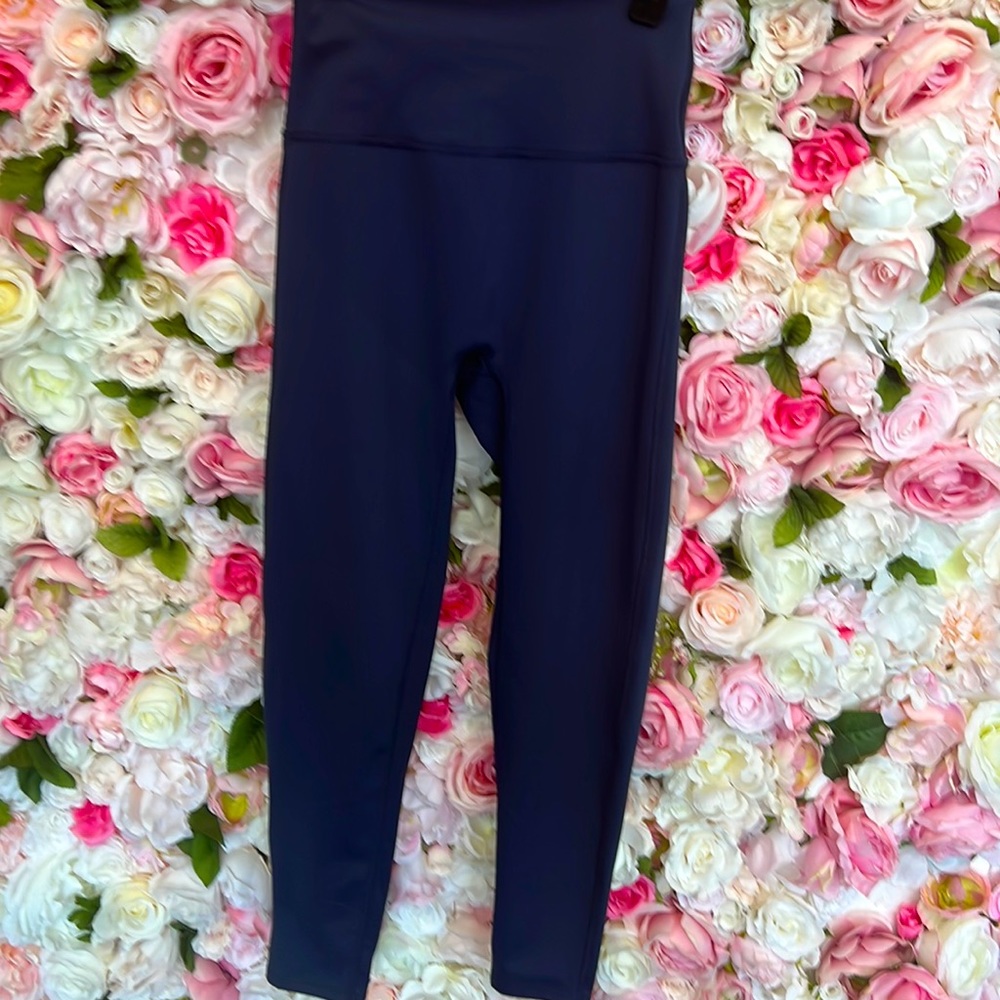 Zenana dark blue leggings ankle length